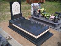 ARTYSTYCZNY INDYWIDUALNY NAGROBEK GRANITOWY Z CERAMIKĄ