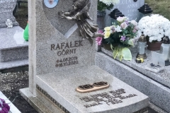 Piękny artystyczny niepowtarzalny nagrobek pomnik z dekoracją